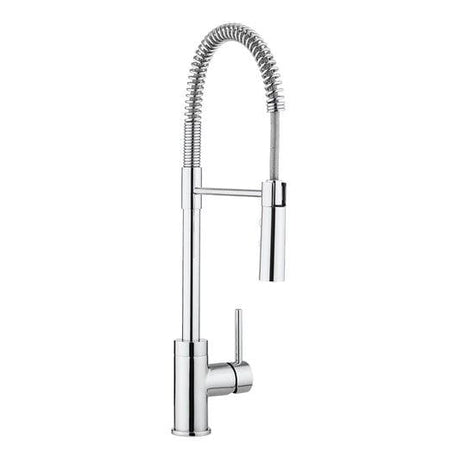 Crosswater Kitchen Tap Crosswater Cook Side Lever Kitchen Mixer Tap with Flexi Spray in Chrome
