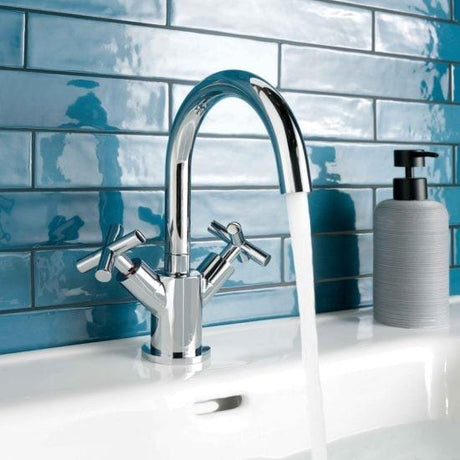 JTP Mono Basin Tap Chrome JTP Solex Deck Mounted Swivel Spout Basin Mixer Tap