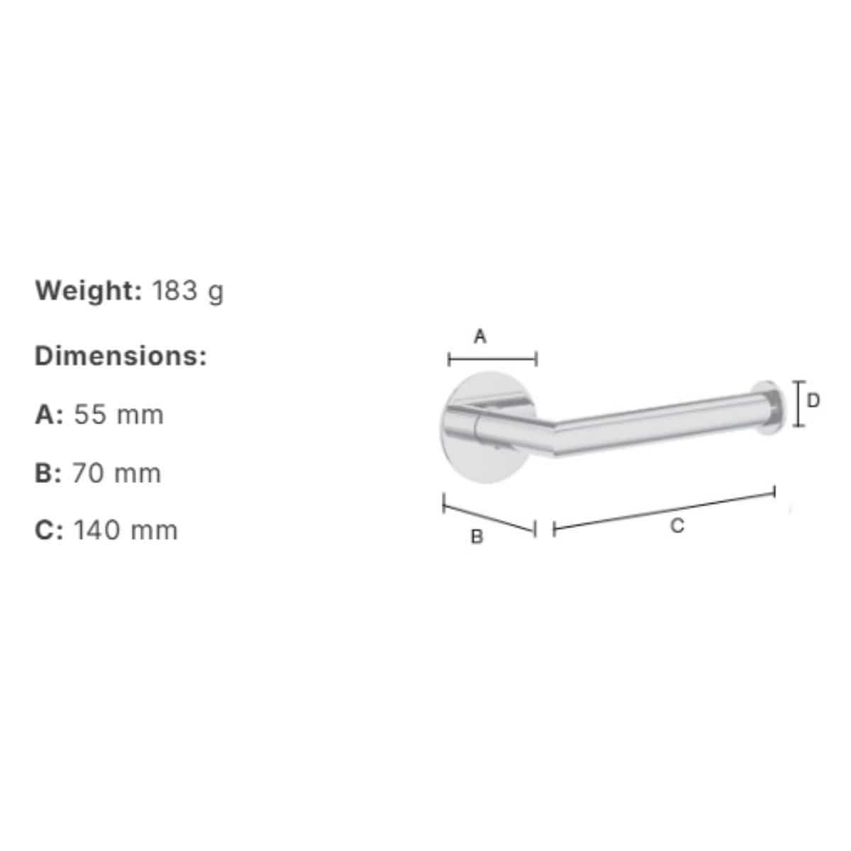 Smedbo Toilet Roll Holder Smedbo Dot Self-Adhesive Wall Mounted Toilet Roll Holder
