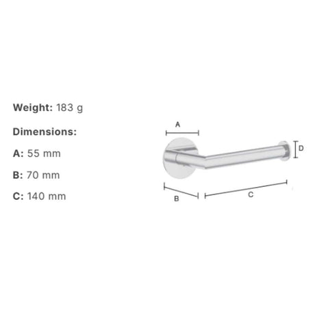 Smedbo Toilet Roll Holder Smedbo Dot Self-Adhesive Wall Mounted Toilet Roll Holder