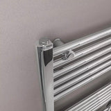 Eastbrook Ladder Rail Eastbrook Wingrave Vertical Straight Heated Towel Rail - 1200 x 600mm in Chrome