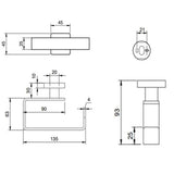 Villeroy & Boch Toilet Roll Holder Villeroy & Boch Elements - Striking Toilet Roll Holder