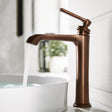 Flova Mono Basin Tap Oil Rubbed Bronze Flova Liberty Tall Basin Mixer Tap with Clicker Waste