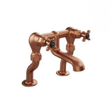 Vado Bath Mixer Brushed Bronze/Black Booth & Co. Axbridge Crosshead Bath Filler Tap