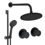 UK Bathroom Store Concealed Shower Set Crosswater Module Shower Set 2 with Riser Rail Kit and Overhead Shower