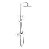 Crosswater Exposed Shower Set Crosswater Atoll Square Exposed Thermostatic Shower Set in Chrome