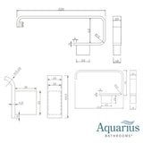 Aquarius Bathrooms Accessory Set Aquarius FT 3 Piece Bathroom Accessory Pack