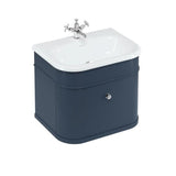 Burlington Chalfont 650mm Wall Mounted Single Drawer Vanity Unit with Basin