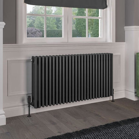 Eastbrook Rivassa Traditional 4 Column Radiator in Matt Anthracite