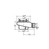 Roca Roca 90mm Waste for Terran-N Shower Tray