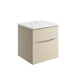 Crosswater Wall Mounted Vanity Unit Crosswater Glide II Wall Mounted Two Drawer Vanity Unit with Worktop