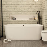 Imex Modern Freestanding Bath Imex Liberty Freestanding Bath - 1700 x 810mm - White Gloss