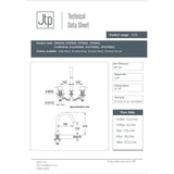 JTP 3 Tap Hole Basin Set JTP VOS 3 Hole Deck Mounted Basin Mixer Tap