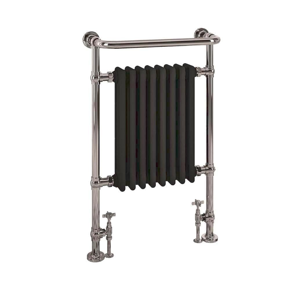 Eastbrook Eastbrook Isbourne Straight Vertical Traditional Radiator in Matt Black