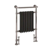 Eastbrook Eastbrook Isbourne Straight Vertical Traditional Radiator in Matt Black