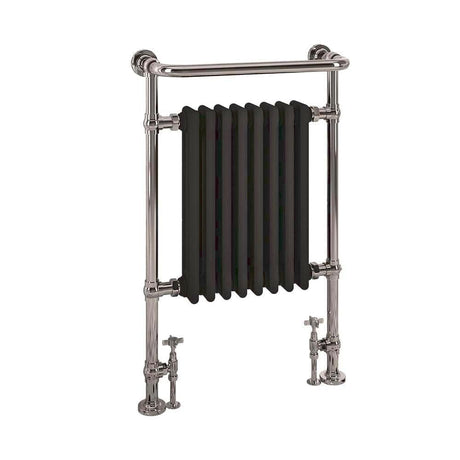 Eastbrook Eastbrook Isbourne Straight Vertical Traditional Radiator in Matt Black
