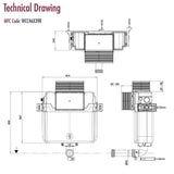 Crosswater Concealed Cistern Crosswater Dual Flush Concealed Cistern Set with Flush Plate - 414 x 143 x 387mm
