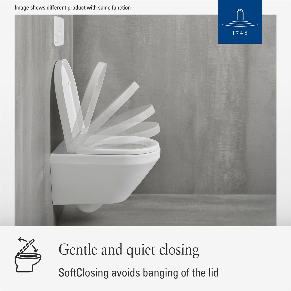 Villeroy & Boch Toilet Seat Villeroy & Boch Subway 3.0 Wrapover Soft Close, Quick Release Toilet Seat in White Alpin