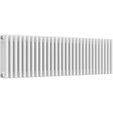 Aquarius Bathrooms Column Radiator 400mm x 1370mm Aquarius Foundry Horizontal 4 Column Radiator in White
