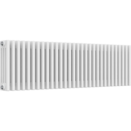 Aquarius Bathrooms Column Radiator 400mm x 1370mm Aquarius Foundry Horizontal 4 Column Radiator in White