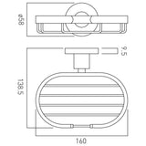 VADO Soap Dish Vado Elements Soap Holder in Chrome