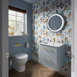 Britton Illuminated Mirror 600mm Britton Shoreditch Round LED Illuminated Mirror with Demister