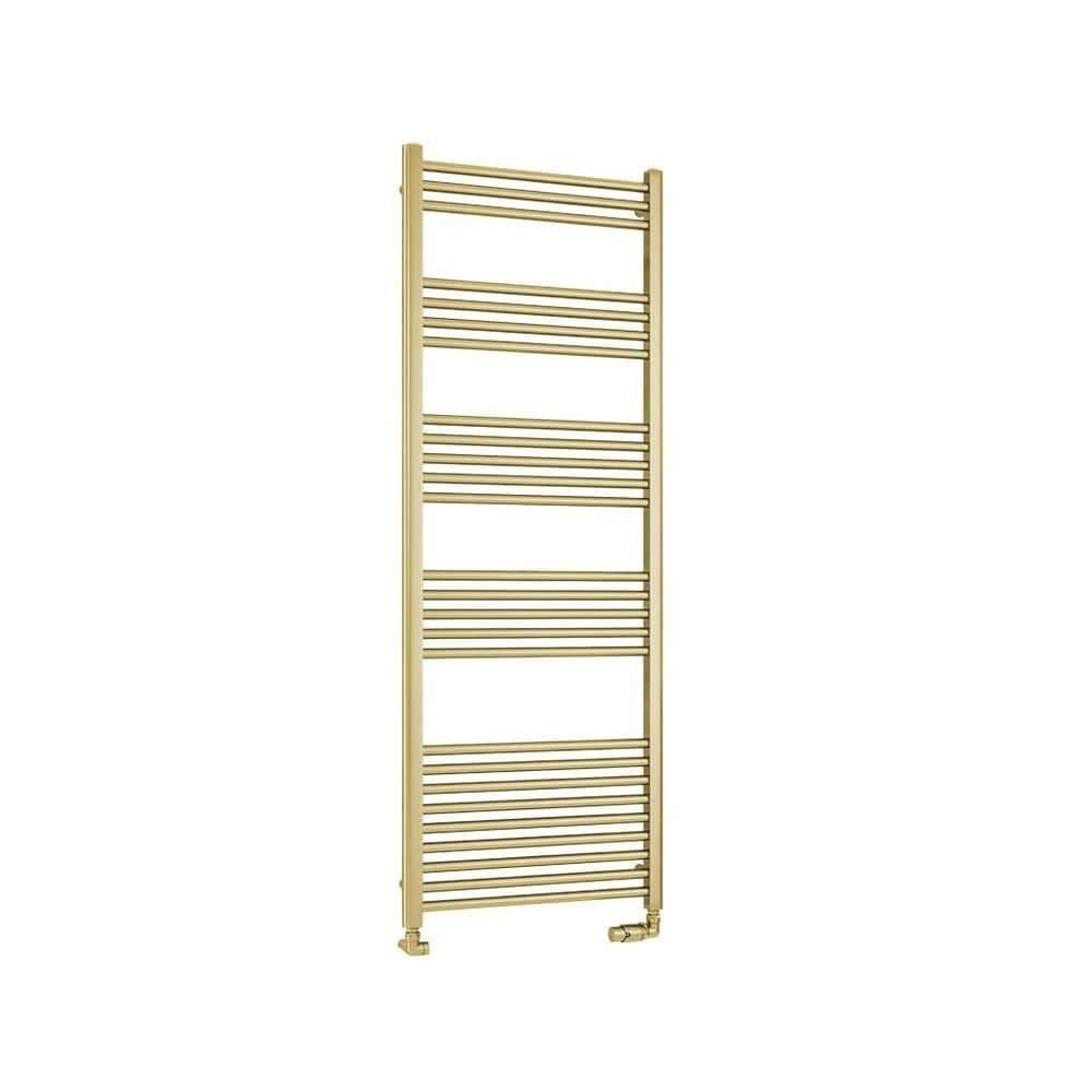 Eastbrook Ladder Rail Eastbrook Wendover Straight Heated Towel Rail in Brushed Brass