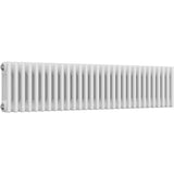 Aquarius Bathrooms Column Radiator 300mm x 1370mm Aquarius Foundry Horizontal 3 Column Radiator in White