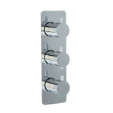Imex Concealed Shower Valve Chrome Imex Ravine 2 Outlet, 3 Handle Concealed Thermostatic Shower Valve