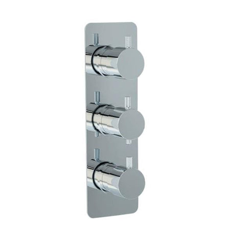 Imex Concealed Shower Valve Chrome Imex Ravine 2 Outlet, 3 Handle Concealed Thermostatic Shower Valve