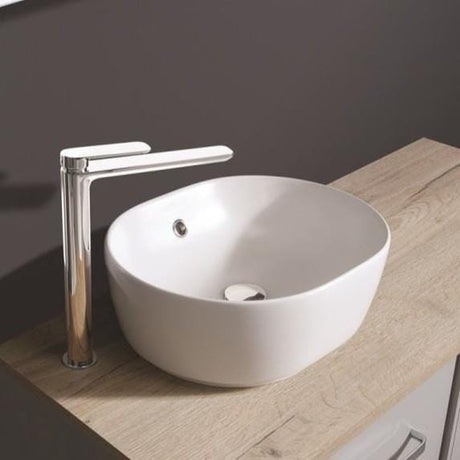 Crosswater Pearl Oval 450mm Countertop Basin with Overflow