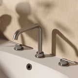 Crosswater 3 Tap Hole Basin Set Stainless Steel Crosswater 3ONE6 Lever 3 Hole Basin Mixer Tap