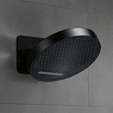 TED Fixed Shower Head Matt Black TED Venn 370mm Fixed Shower Head with Blade Waterfall