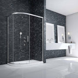 UK Bathroom Store Merlyn Ionic Essence Framed 1 Door Offset Quadrant Shower Enclosure in Chrome