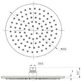 TED Fixed Shower Head TED Universal 250mm Fixed Shower Head