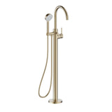 Britton Freestanding Bath Tap Britton Hoxton 2.0 Floor Standing Bath Shower Mixer Tap in Brushed Brass