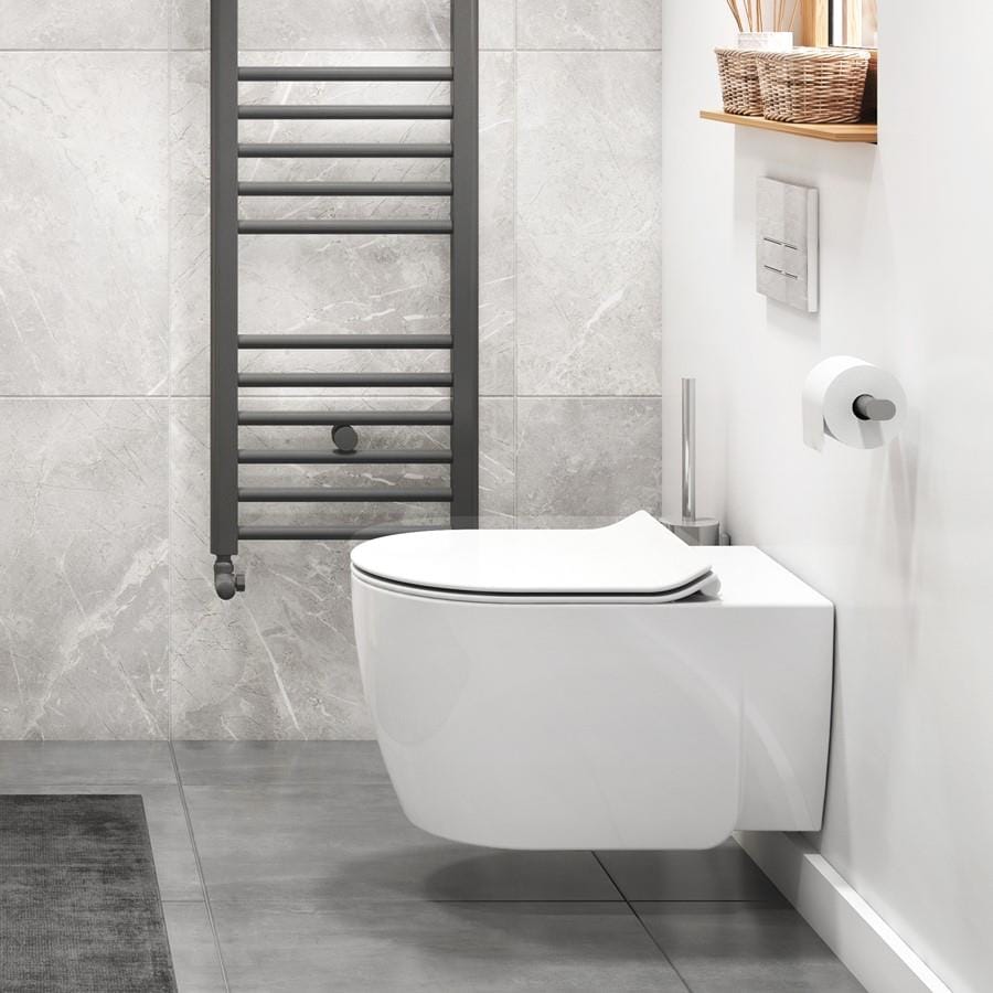 Crosswater Kai X Wall Hung Rimless Toilet with Soft Close Seat