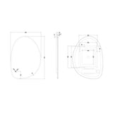 Crosswater Illuminated Mirror Crosswater Mada LED Illuminated Mirror