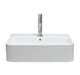 Crosswater Wall Hung Basin Crosswater Navona 450mm Countertop or Wall Mounted Basin with 1 Tap Hole