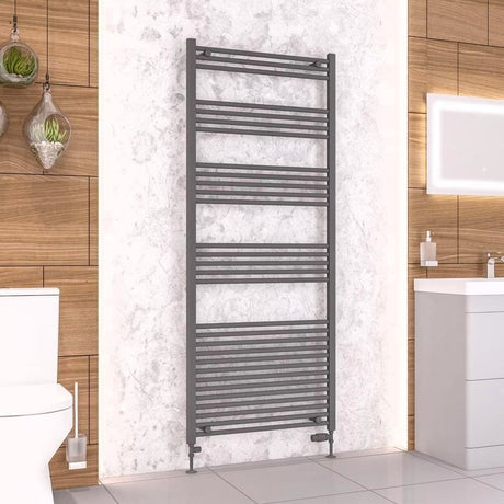 Eastbrook Wendover Straight Heated Towel Rail in Anthracite