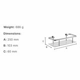 Smedbo Basket Smedbo Sideline Design Shower Basket