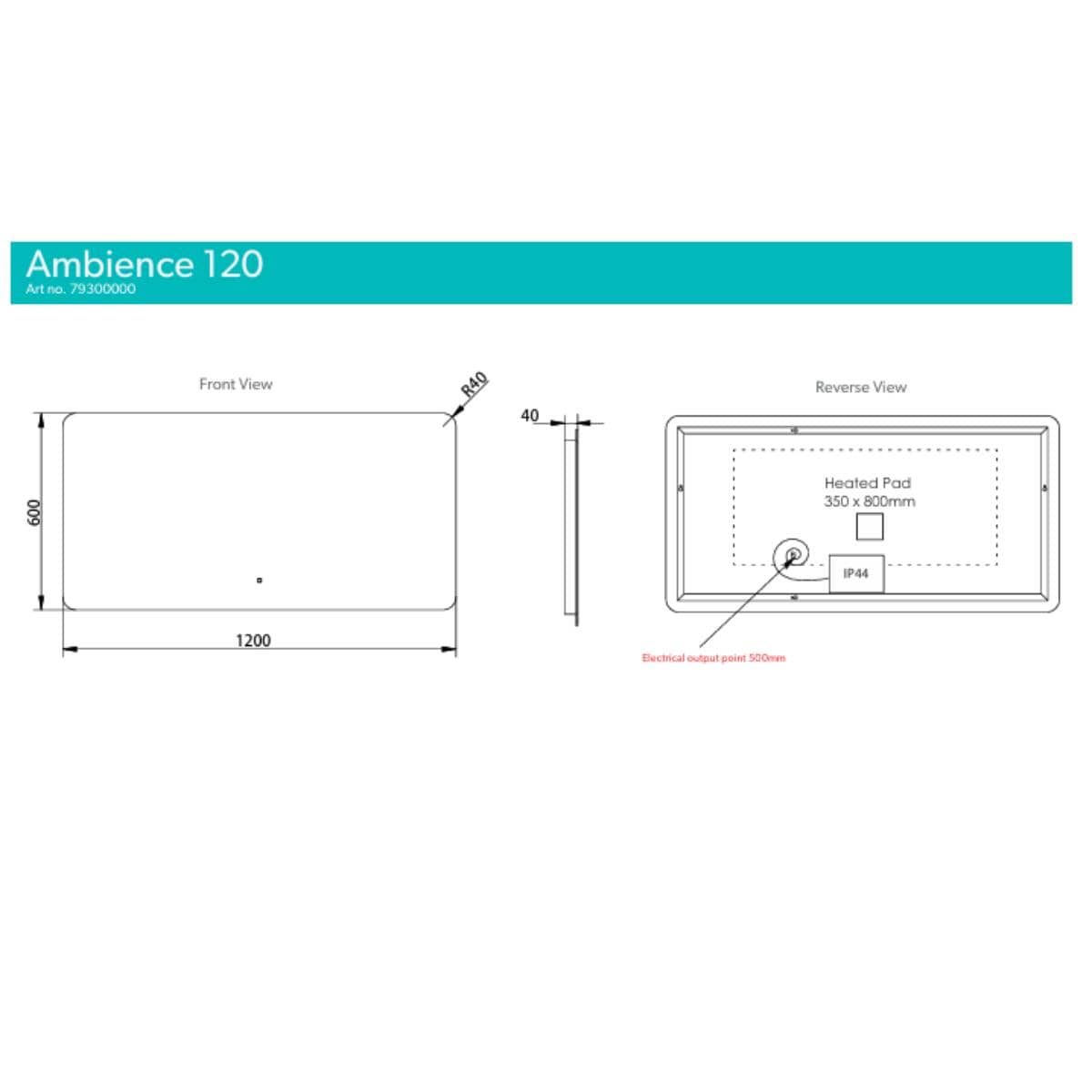 hib. Illuminated Mirror hib. Ambience LED Illuminated Mirror