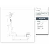 JTP Bath Waste JTP VOS Click Clack Bath Waste