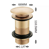 Aquarius Basin Waste Aquarius Zanelli Unslotted Basin Clicker Waste