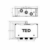 TED Concealed Shower Valve TED Togo 2/3 Outlet Digital Shower Valve with Large Round Plate