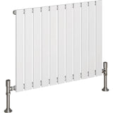Aquarius Bathrooms Panel Radiator 600 x770mm / White Aquarius Flat Panel Single Horizontal Radiator
