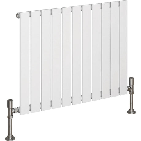 Aquarius Bathrooms Panel Radiator 600 x770mm / White Aquarius Flat Panel Single Horizontal Radiator