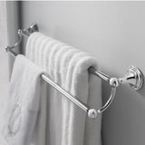 Crosswater Towel Rails and Rings Crosswater Belgravia 600mm Double Towel Rail in Chrome