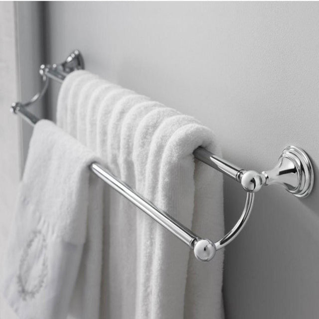 Crosswater Towel Rails and Rings Crosswater Belgravia 600mm Double Towel Rail in Chrome
