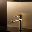 Roca Mono Basin Tap Brushed Brass Roca Targa Cold Start Mono Basin Mixer Tap